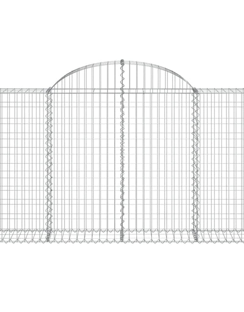 Загрузите изображение в средство просмотра галереи, Coșuri gabion arcuite 11 buc, 200x30x100/120 cm fier galvanizat - Lando
