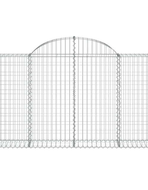 Încărcați imaginea în vizualizatorul Galerie, Coșuri gabion arcuite 25 buc, 200x30x100/120 cm fier galvanizat - Lando
