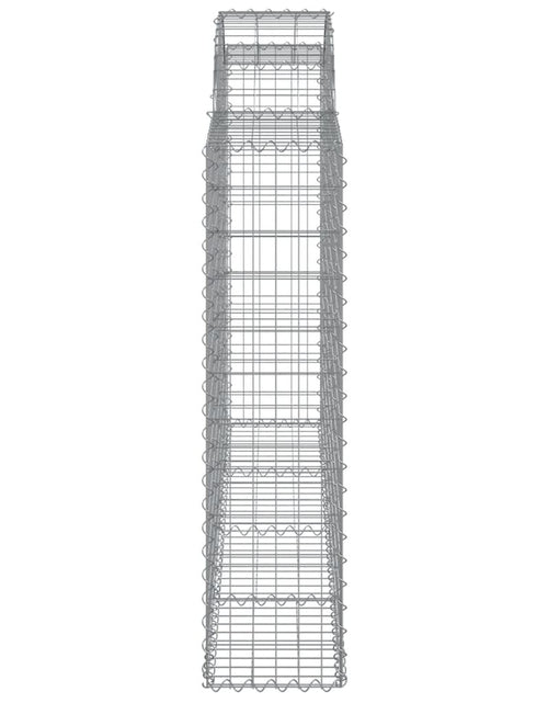 Загрузите изображение в средство просмотра галереи, Coșuri gabion arcuite 5 buc, 200x30x120/140 cm, fier galvanizat - Lando
