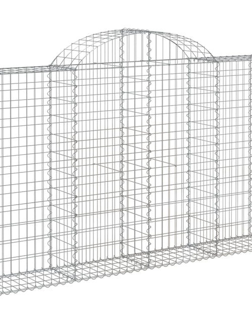 Încărcați imaginea în vizualizatorul Galerie, Coșuri gabion arcuite 12 buc, 200x30x120/140cm, fier galvanizat - Lando
