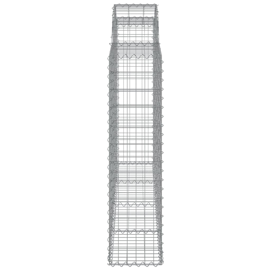 Coșuri gabion arcuite 12 buc, 200x30x120/140cm, fier galvanizat - Lando