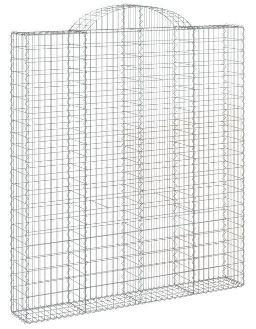 Încărcați imaginea în vizualizatorul Galerie, Coșuri gabion arcuite, 2 buc 200x30x220/240cm, fier galvanizat - Lando
