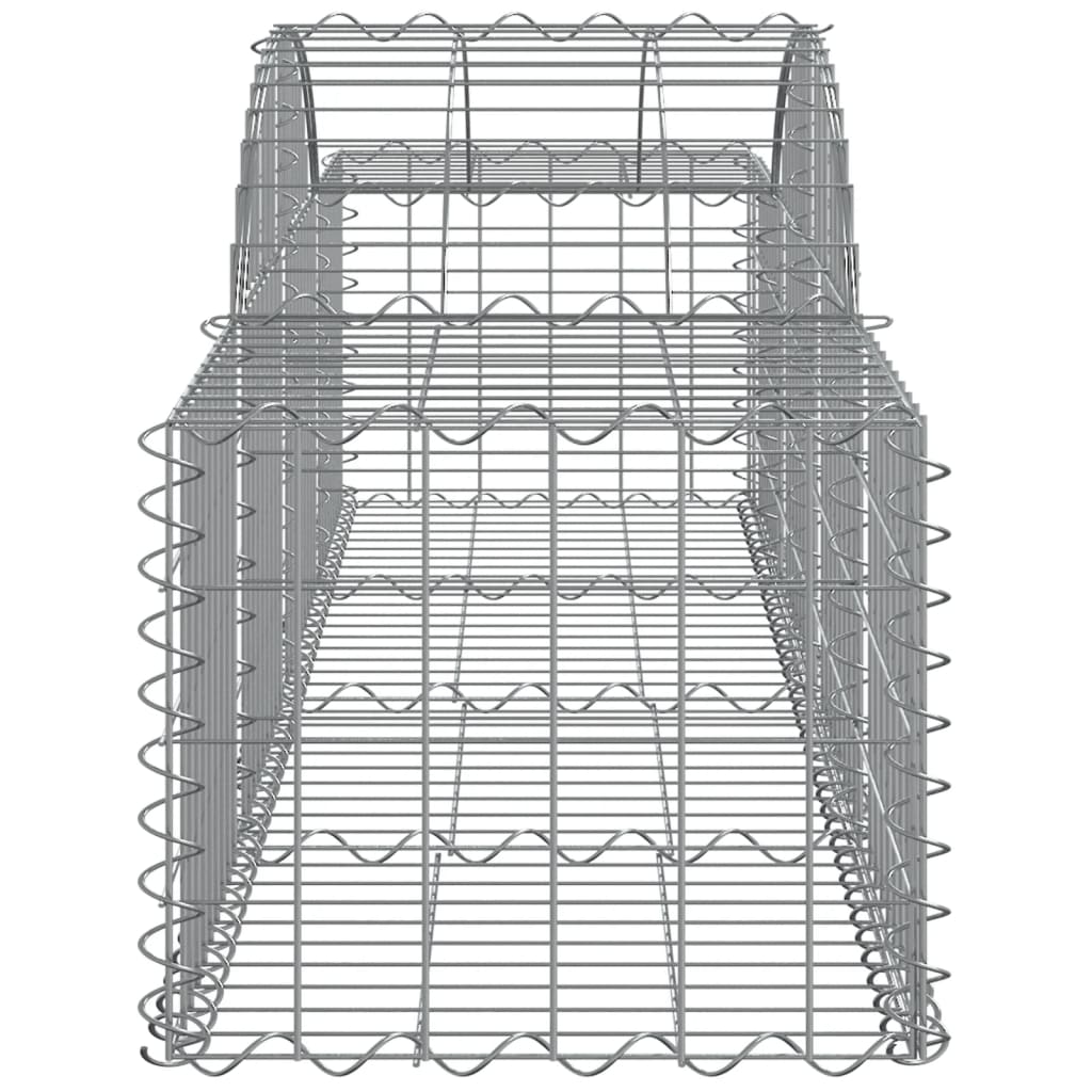 Coșuri gabion arcuite 9 buc, 200x50x40/60 cm, fier galvanizat - Lando