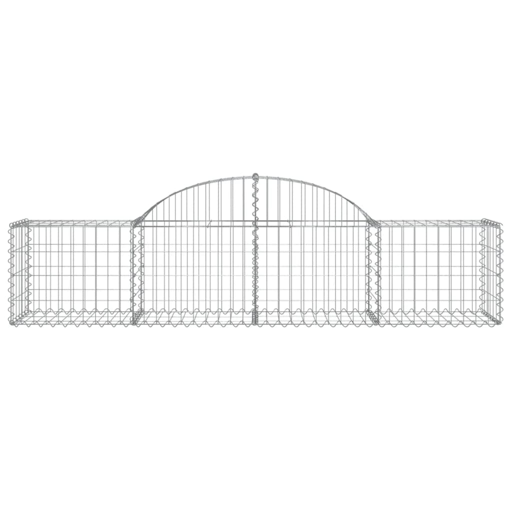 Coșuri gabion arcuite 11 buc, 200x50x40/60 cm, fier galvanizat - Lando