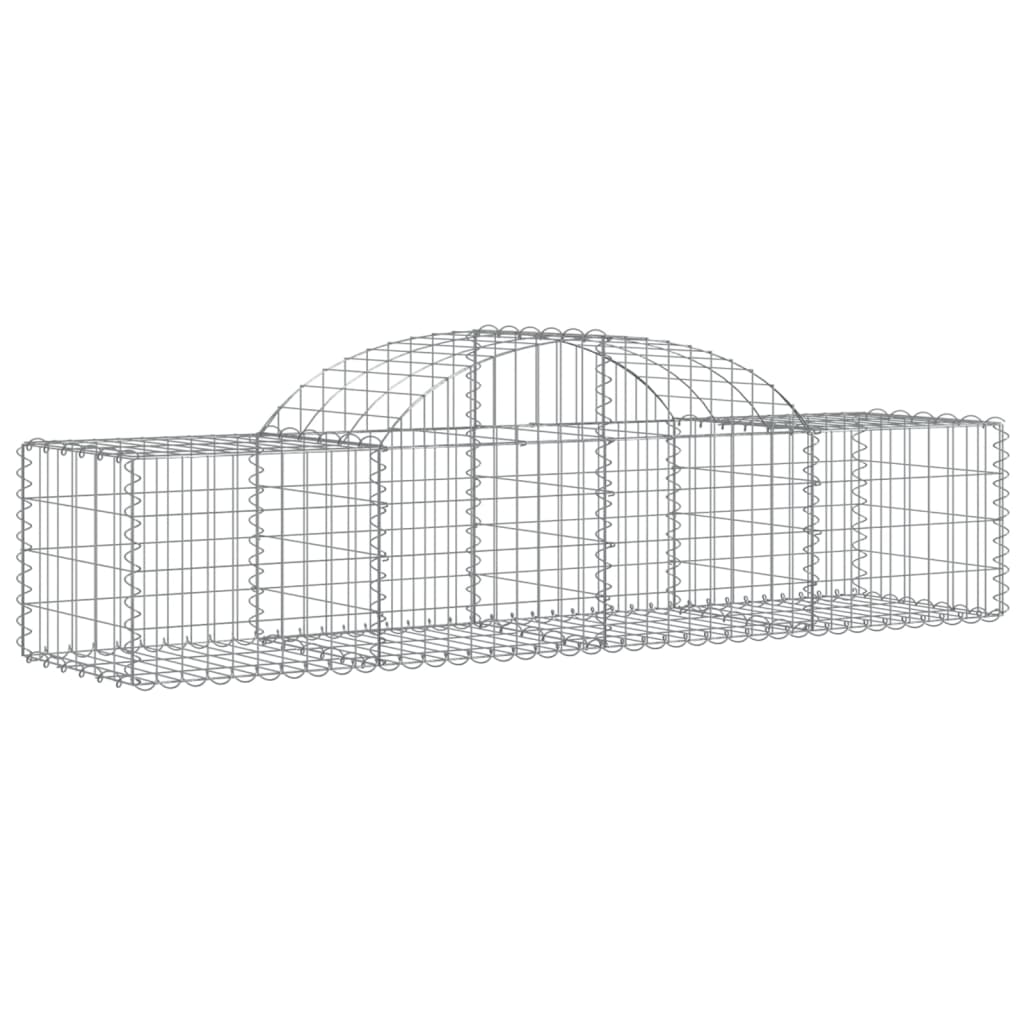 Coșuri gabion arcuite 13 buc, 200x50x40/60 cm, fier galvanizat - Lando