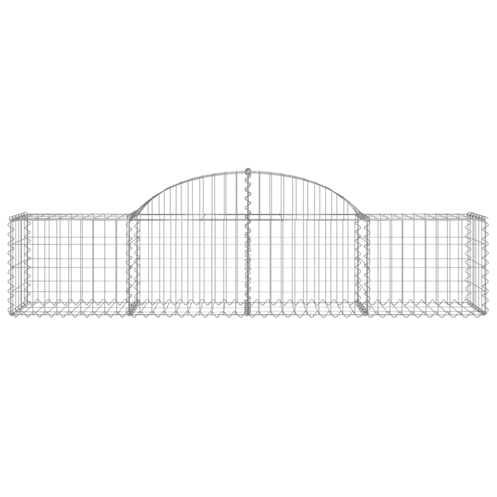 Coșuri gabion arcuite 14 buc, 200x50x40/60 cm, fier galvanizat - Lando