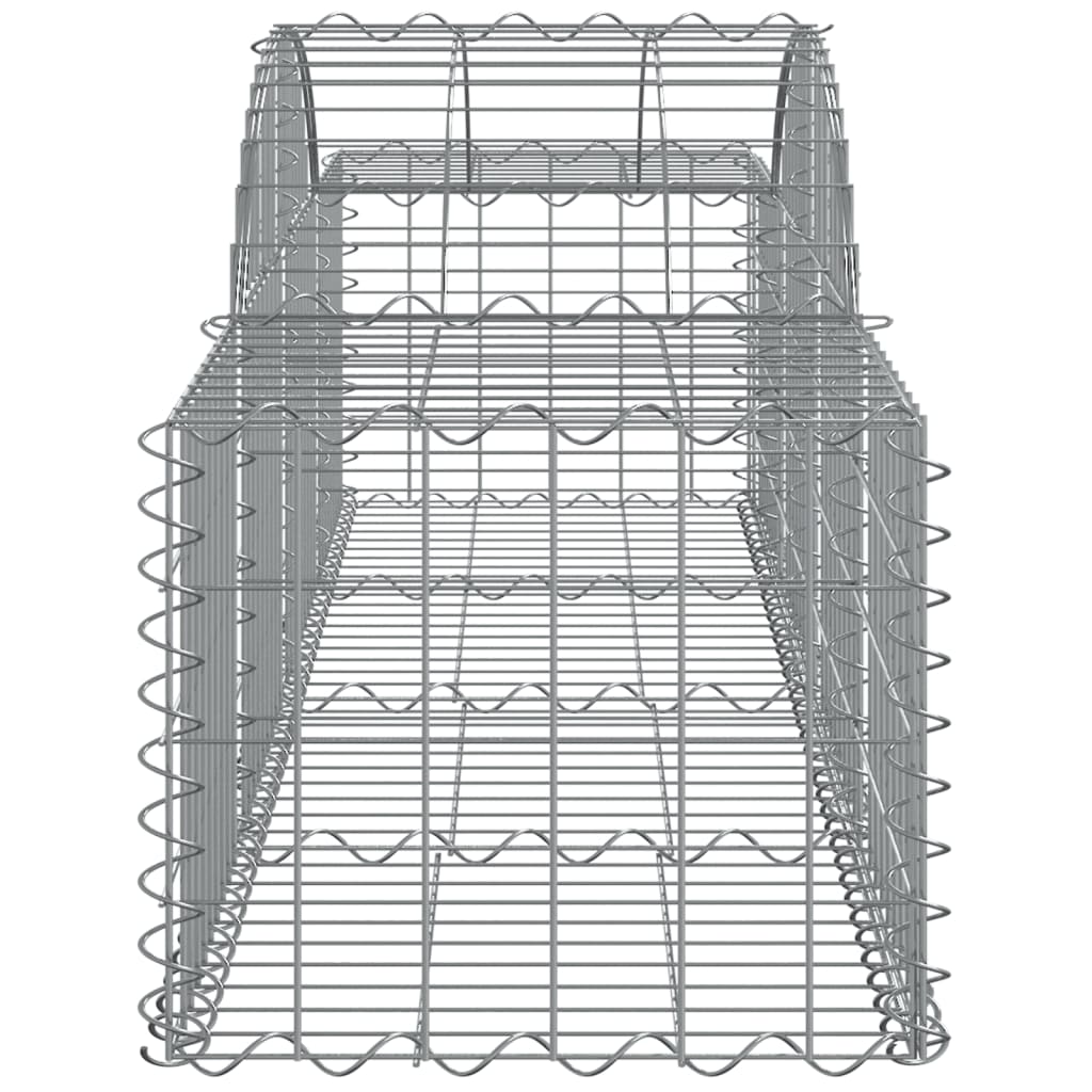 Coșuri gabion arcuite 15 buc, 200x50x40/60 cm, fier galvanizat - Lando