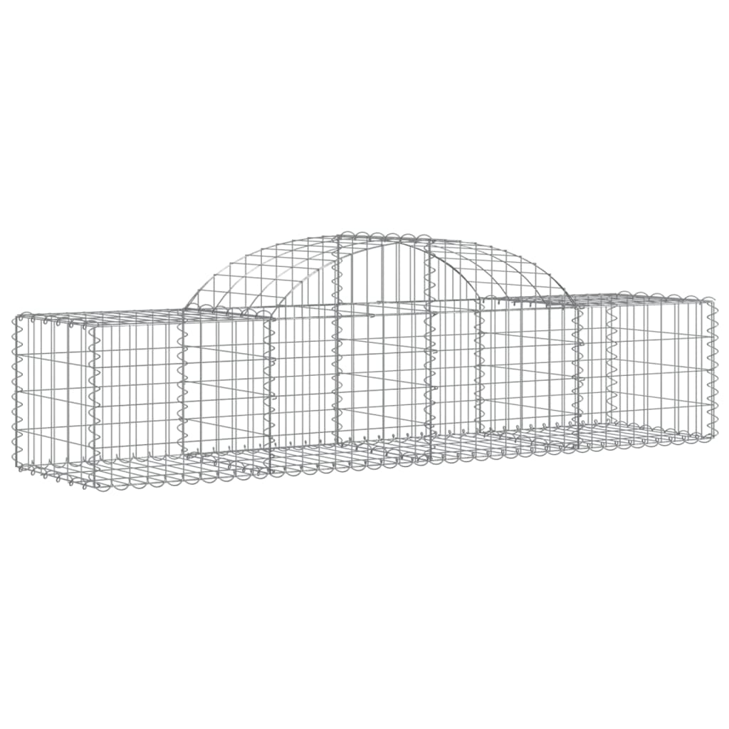 Coșuri gabion arcuite 20 buc, 200x50x40/60 cm, fier galvanizat - Lando