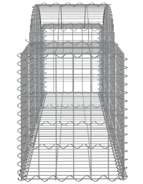 Încărcați imaginea în vizualizatorul Galerie, Coșuri gabion arcuite 4 buc, 200x50x60/80 cm, fier galvanizat - Lando
