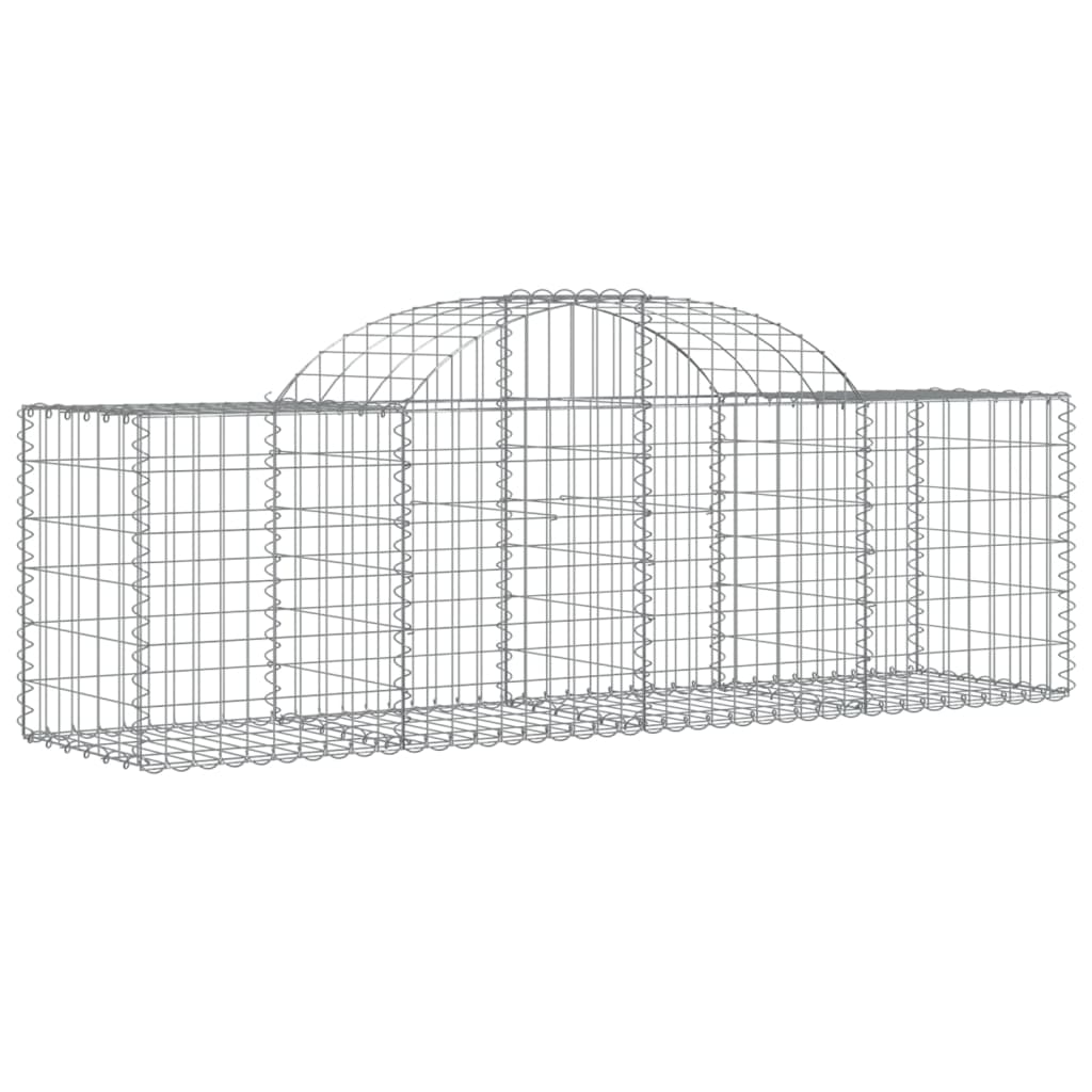 Coșuri gabion arcuite 5 buc, 200x50x60/80 cm, fier galvanizat - Lando