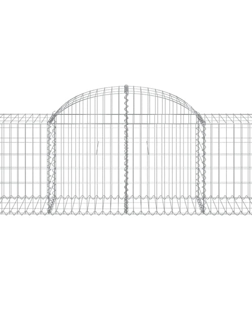 Загрузите изображение в средство просмотра галереи, Coșuri gabion arcuite 5 buc, 200x50x60/80 cm, fier galvanizat - Lando
