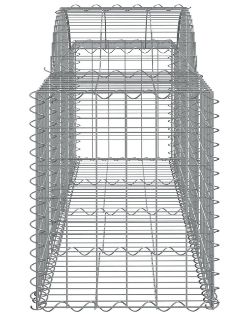 Загрузите изображение в средство просмотра галереи, Coșuri gabion arcuite 10 buc, 200x50x60/80 cm, fier galvanizat - Lando
