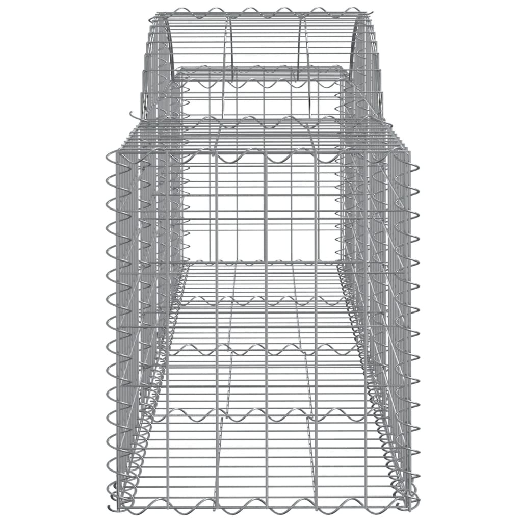 Coșuri gabion arcuite 30 buc, 200x50x60/80 cm, fier galvanizat - Lando