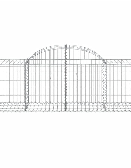 Загрузите изображение в средство просмотра галереи, Coșuri gabion arcuite 40 buc, 200x50x60/80 cm, fier galvanizat - Lando
