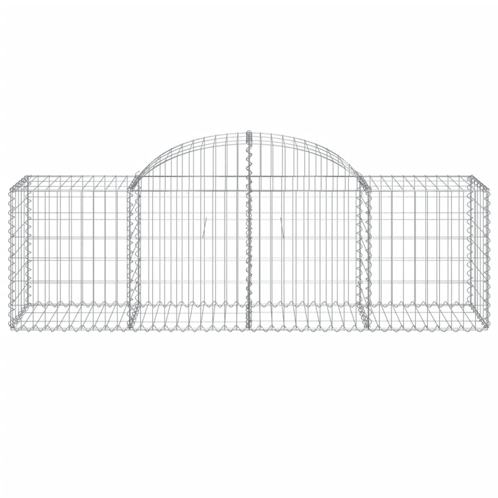 Coșuri gabion arcuite 40 buc, 200x50x60/80 cm, fier galvanizat - Lando