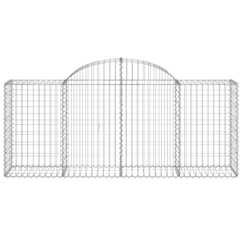 Coșuri gabion arcuite 7 buc, 200x50x80/100 cm, fier galvanizat - Lando