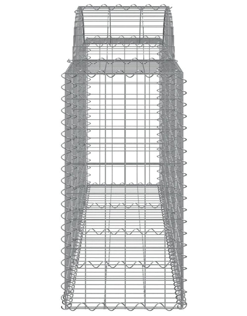 Încărcați imaginea în vizualizatorul Galerie, Coșuri gabion arcuite 7 buc, 200x50x80/100 cm, fier galvanizat - Lando
