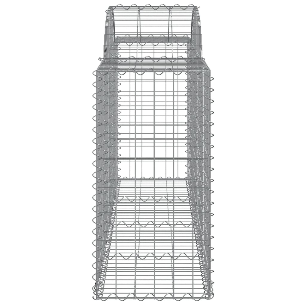 Coșuri gabion arcuite 7 buc, 200x50x80/100 cm, fier galvanizat - Lando