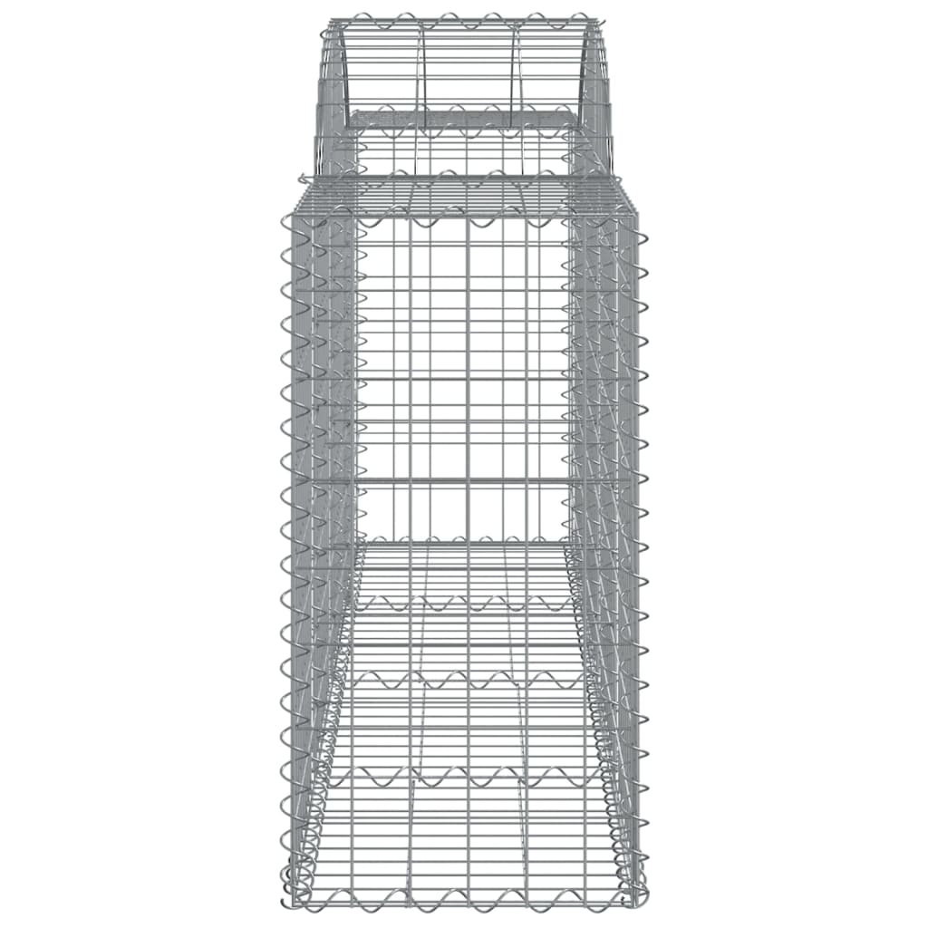 Coșuri gabion arcuite 8 buc, 200x50x80/100 cm, fier galvanizat - Lando