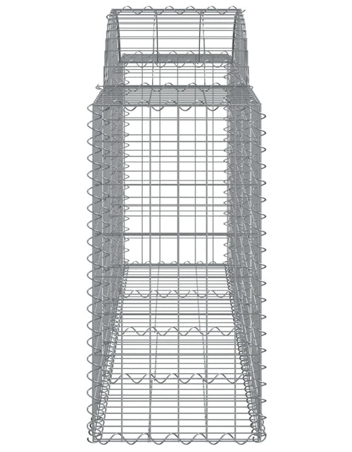 Загрузите изображение в средство просмотра галереи, Coșuri gabion arcuite 9 buc, 200x50x80/100 cm, fier galvanizat - Lando
