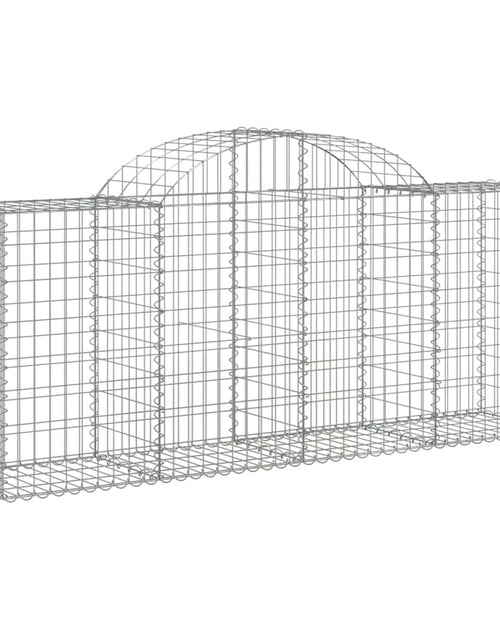 Încărcați imaginea în vizualizatorul Galerie, Coșuri gabion arcuite 14 buc, 200x50x80/100 cm, fier galvanizat - Lando
