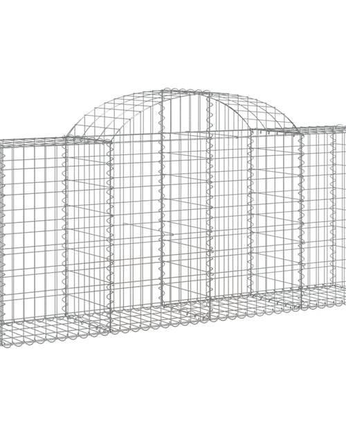 Încărcați imaginea în vizualizatorul Galerie, Coșuri gabion arcuite 40 buc, 200x50x80/100 cm, fier galvanizat - Lando
