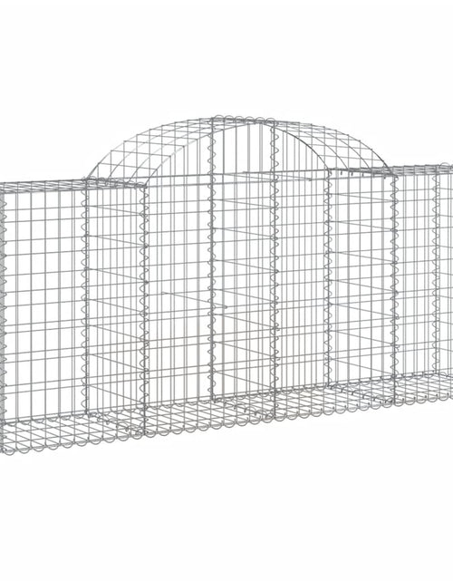 Încărcați imaginea în vizualizatorul Galerie, Coșuri gabion arcuite 50 buc, 200x50x80/100 cm, fier galvanizat - Lando
