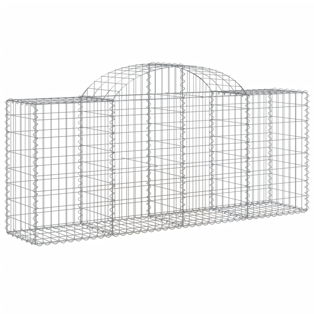 Coșuri gabion arcuite 50 buc, 200x50x80/100 cm, fier galvanizat - Lando