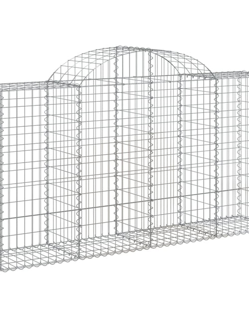 Încărcați imaginea în vizualizatorul Galerie, Coșuri gabion arcuite 7 buc, 200x50x100/120 cm, fier galvanizat - Lando
