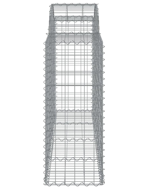 Загрузите изображение в средство просмотра галереи, Coșuri gabion arcuite 7 buc, 200x50x100/120 cm, fier galvanizat - Lando
