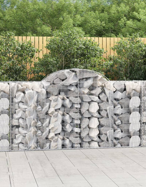 Încărcați imaginea în vizualizatorul Galerie, Coșuri gabion arcuite 11 buc, 200x50x100/120cm, fier galvanizat - Lando
