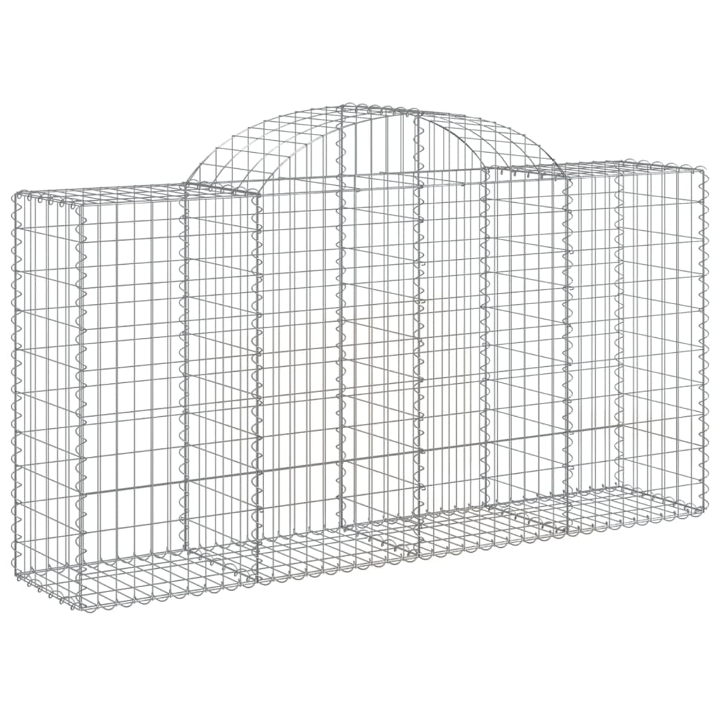 Coșuri gabion arcuite 18 buc, 200x50x100/120cm, fier galvanizat - Lando