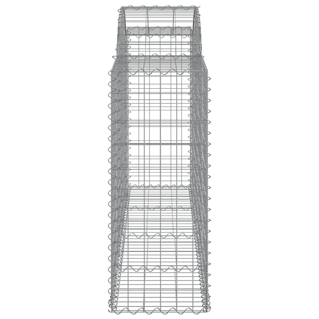 Coșuri gabion arcuite 18 buc, 200x50x100/120cm, fier galvanizat - Lando