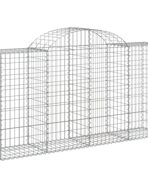 Încărcați imaginea în vizualizatorul Galerie, Coșuri gabion arcuite 50 buc, 200x50x100/120 cm fier galvanizat - Lando
