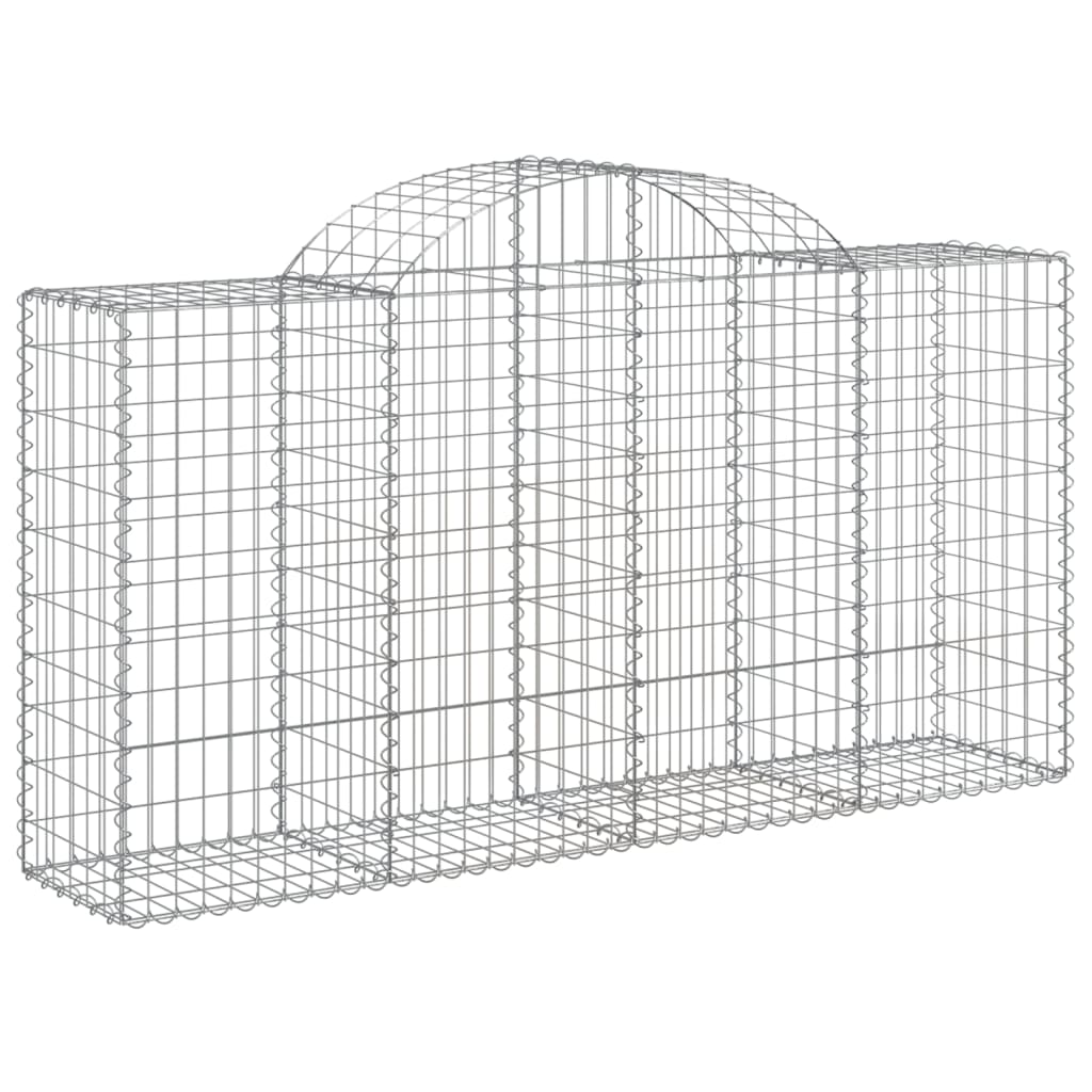 Coșuri gabion arcuite 50 buc, 200x50x100/120 cm fier galvanizat - Lando