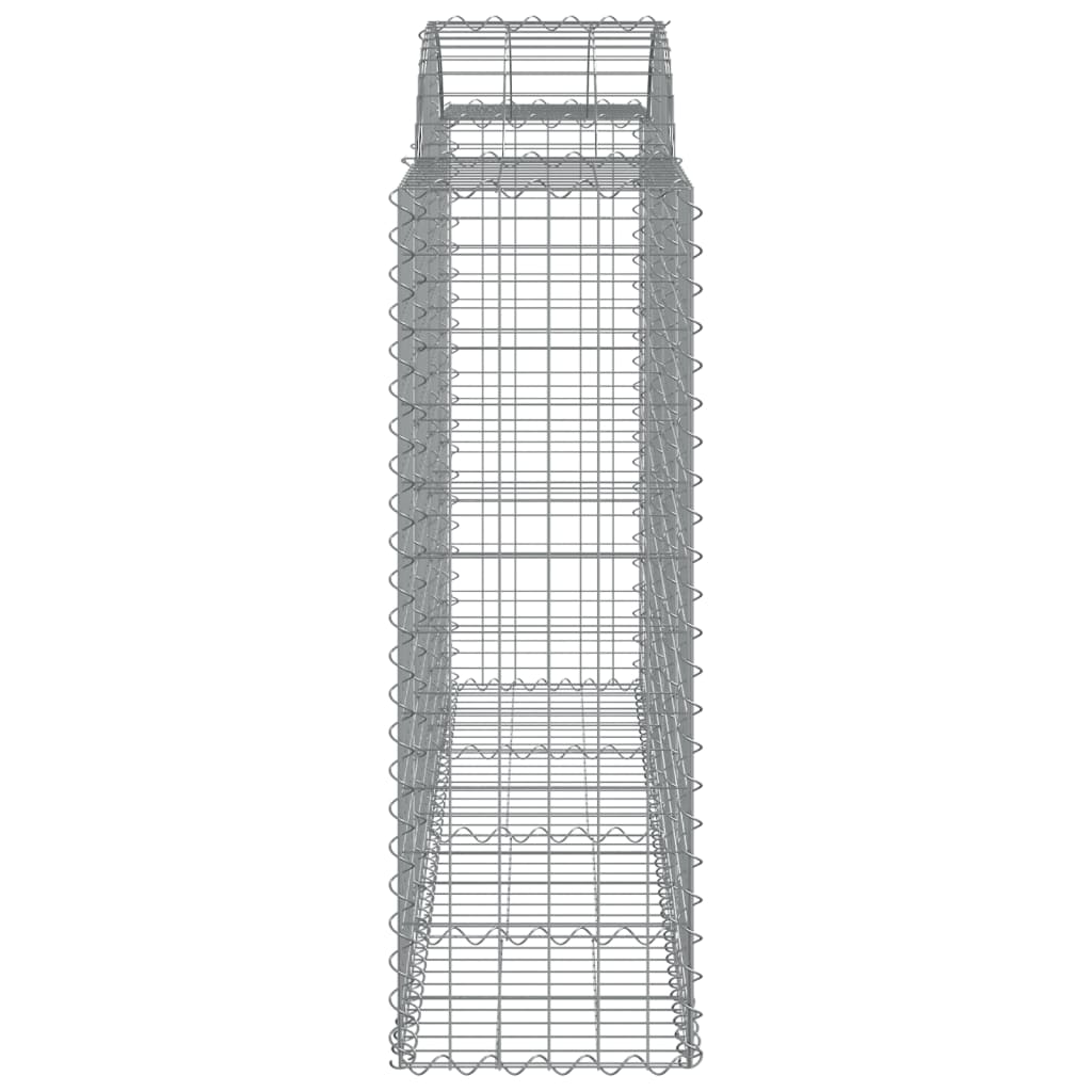 Coșuri gabion arcuite 4 buc, 200x50x120/140 cm, fier galvanizat - Lando