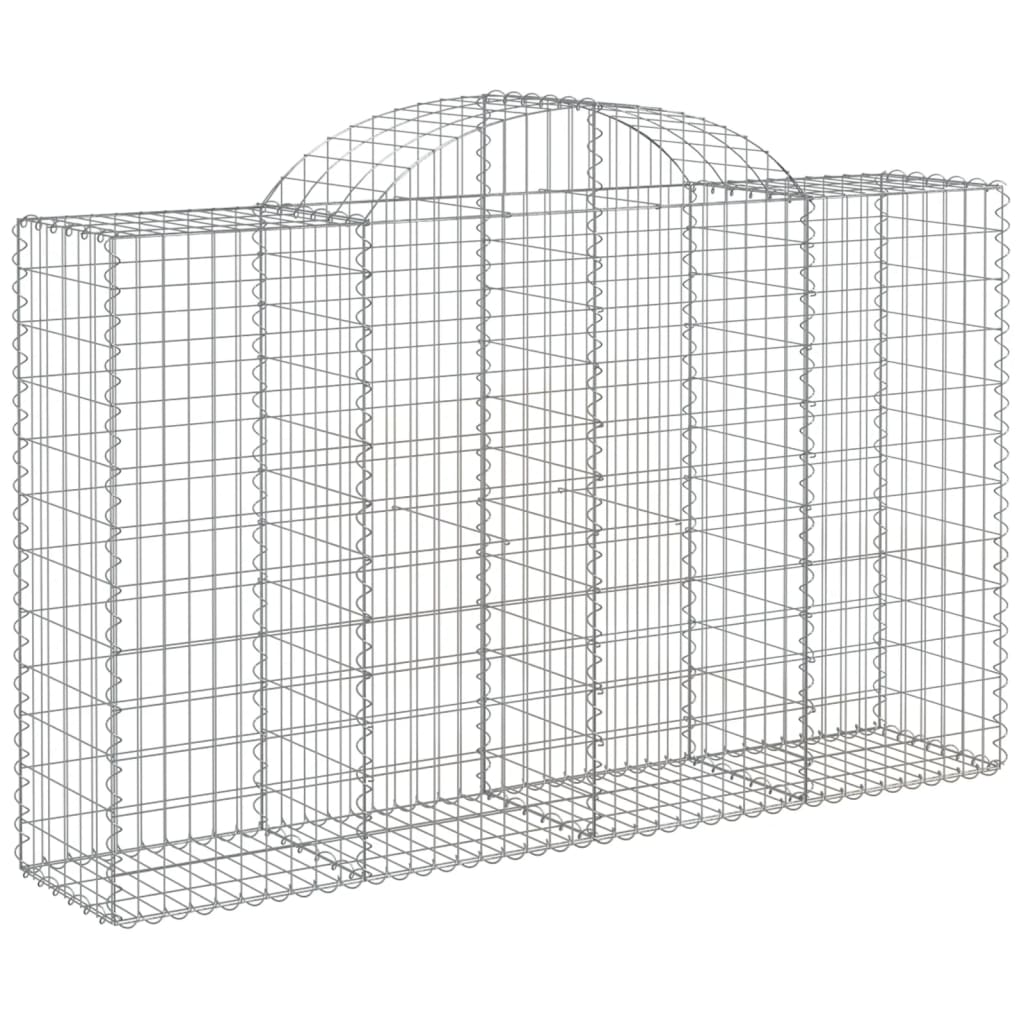 Coșuri gabion arcuite 5 buc, 200x50x120/140 cm, fier galvanizat - Lando