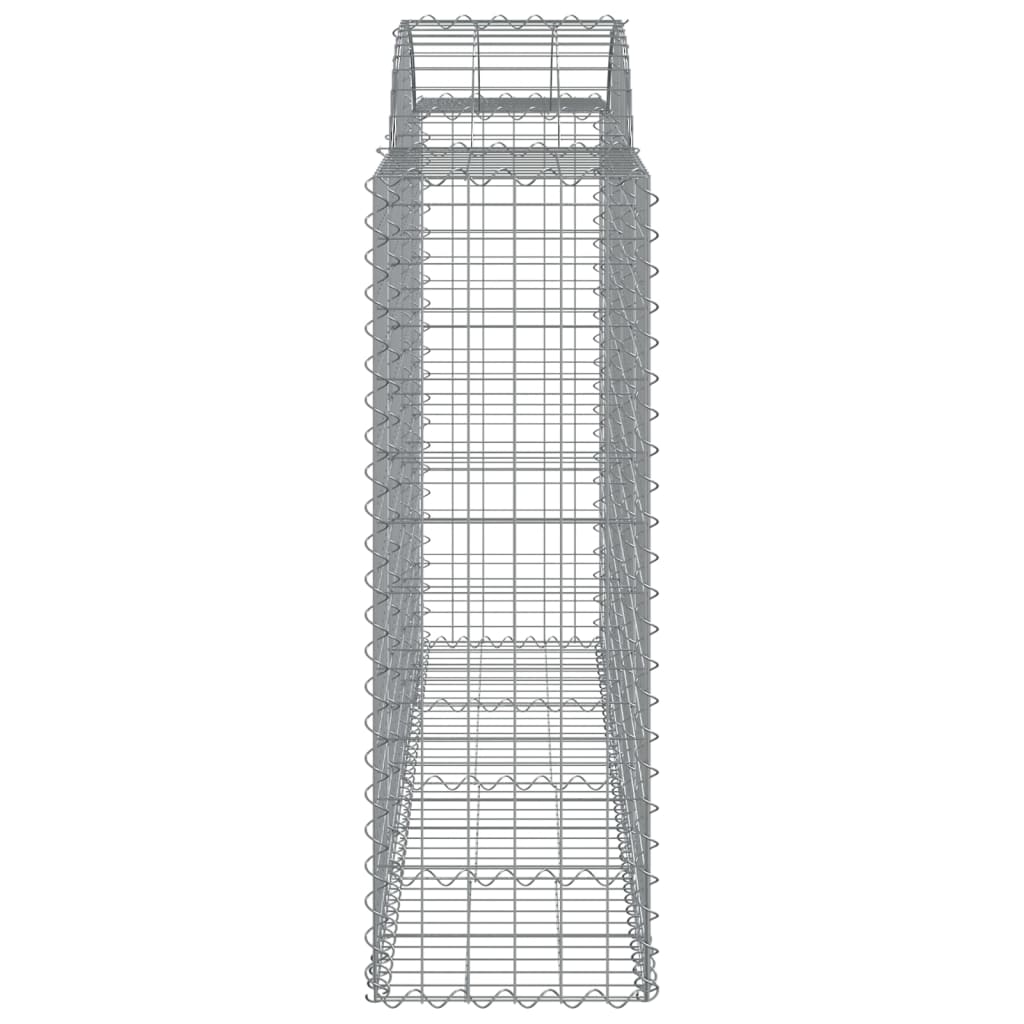 Coșuri gabion arcuite 5 buc, 200x50x120/140 cm, fier galvanizat - Lando