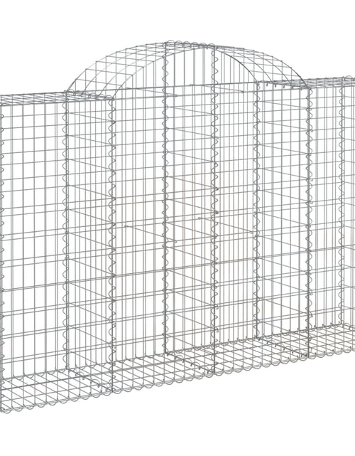 Încărcați imaginea în vizualizatorul Galerie, Coșuri gabion arcuite 8 buc, 200x50x120/140 cm, fier galvanizat - Lando
