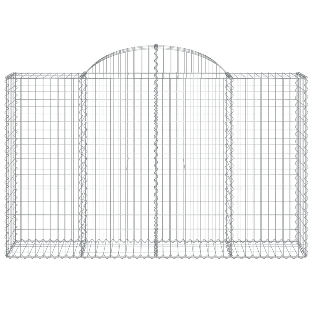 Coșuri gabion arcuite 14 buc, 200x50x120/140 cm,fier galvanizat - Lando