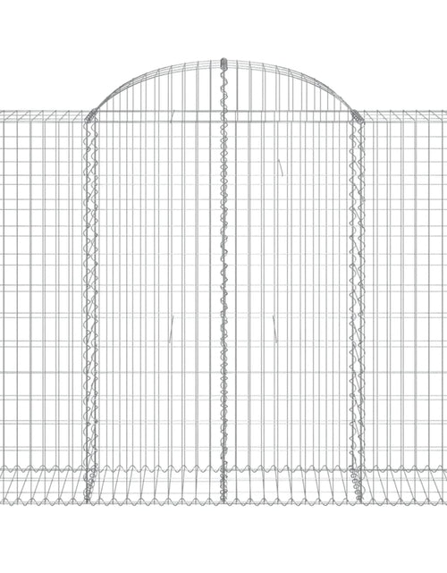 Загрузите изображение в средство просмотра галереи, Coșuri gabion arcuite 2 buc, 200x50x140/160 cm, fier galvanizat - Lando
