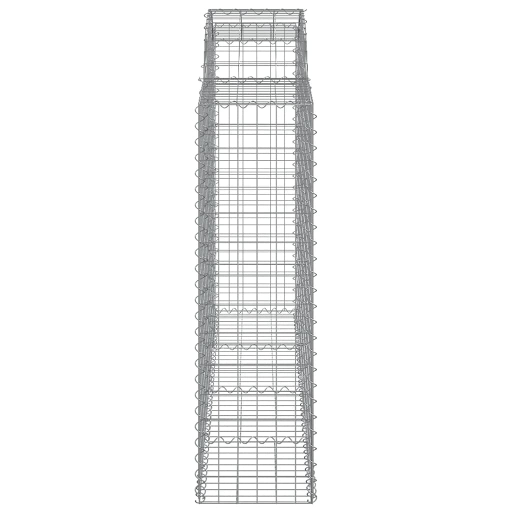 Coșuri gabion arcuite 2 buc, 200x50x140/160 cm, fier galvanizat - Lando