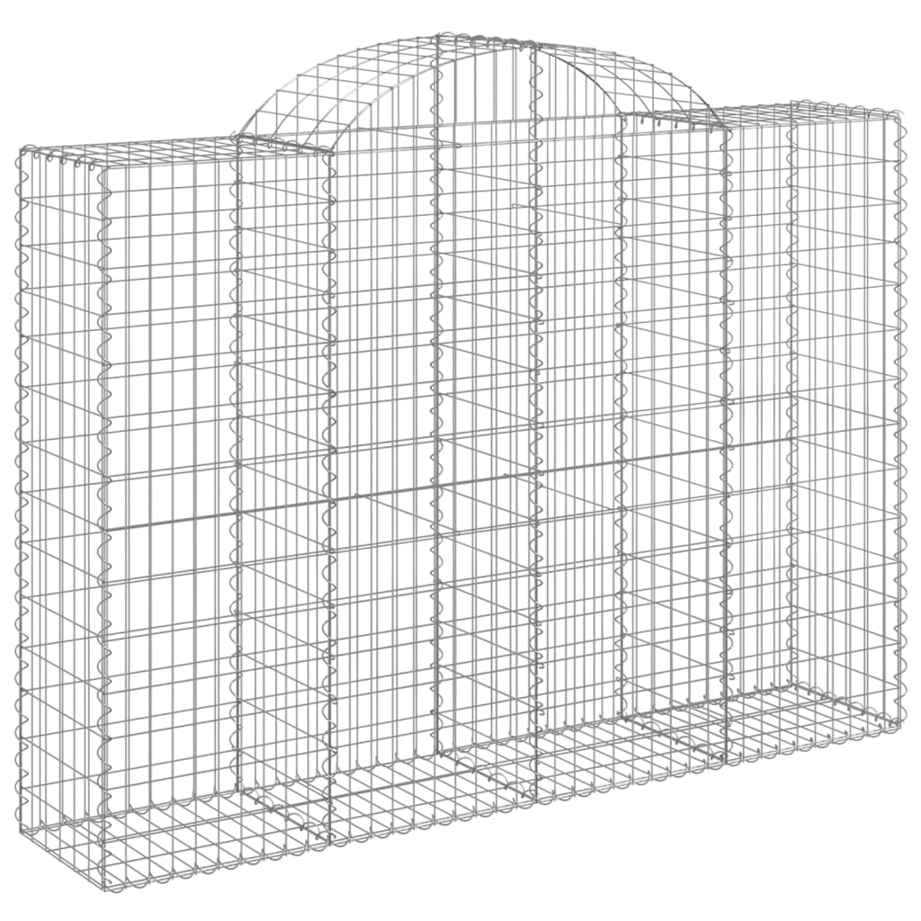 Coșuri gabion arcuite 5 buc, 200x50x140/160 cm, fier galvanizat - Lando