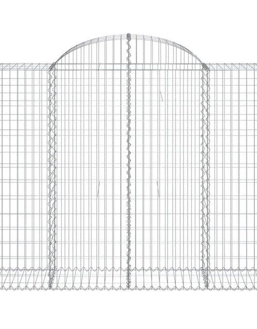 Загрузите изображение в средство просмотра галереи, Coșuri gabion arcuite 5 buc, 200x50x140/160 cm, fier galvanizat - Lando
