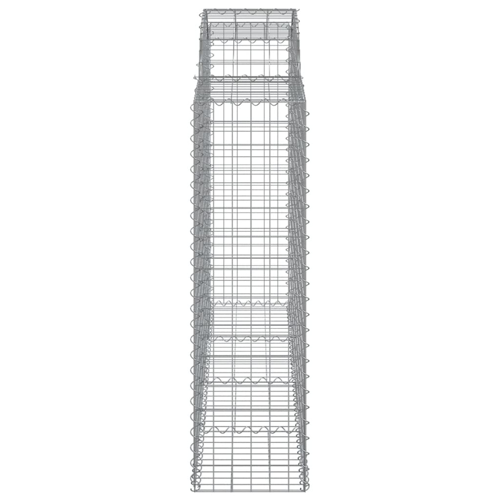 Coșuri gabion arcuite 5 buc, 200x50x140/160 cm, fier galvanizat - Lando