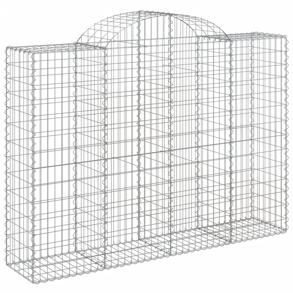 Coșuri gabion arcuite 6 buc, 200x50x140/160 cm, fier galvanizat - Lando