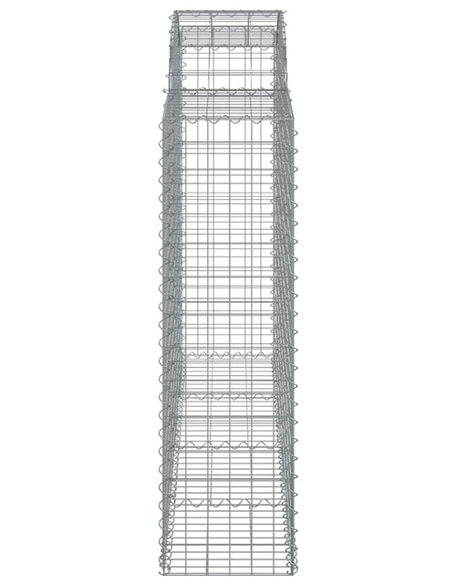 Загрузите изображение в средство просмотра галереи, Coșuri gabion arcuite 7 buc, 200x50x140/160 cm, fier galvanizat - Lando
