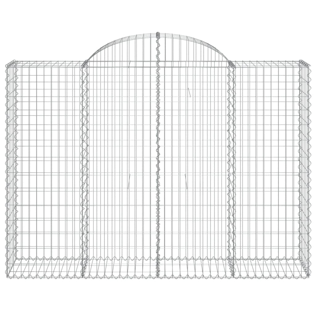 Coșuri gabion arcuite 10 buc, 200x50x140/160cm, fier galvanizat - Lando