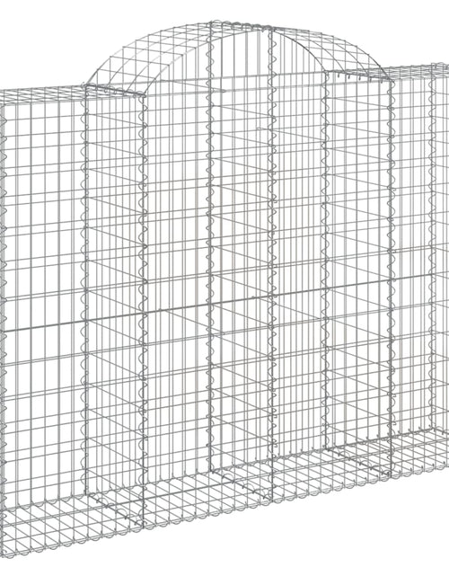 Încărcați imaginea în vizualizatorul Galerie, Coșuri gabion arcuite 11 buc, 200x50x140/160cm, fier galvanizat - Lando
