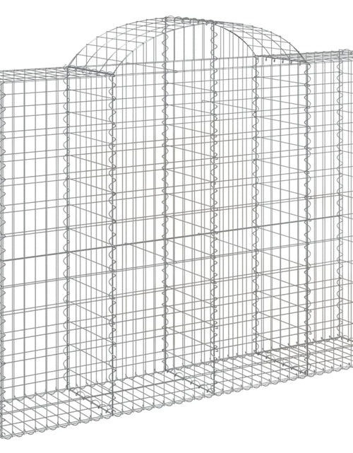 Încărcați imaginea în vizualizatorul Galerie, Coșuri gabion arcuite 14 buc, 200x50x140/160cm, fier galvanizat - Lando
